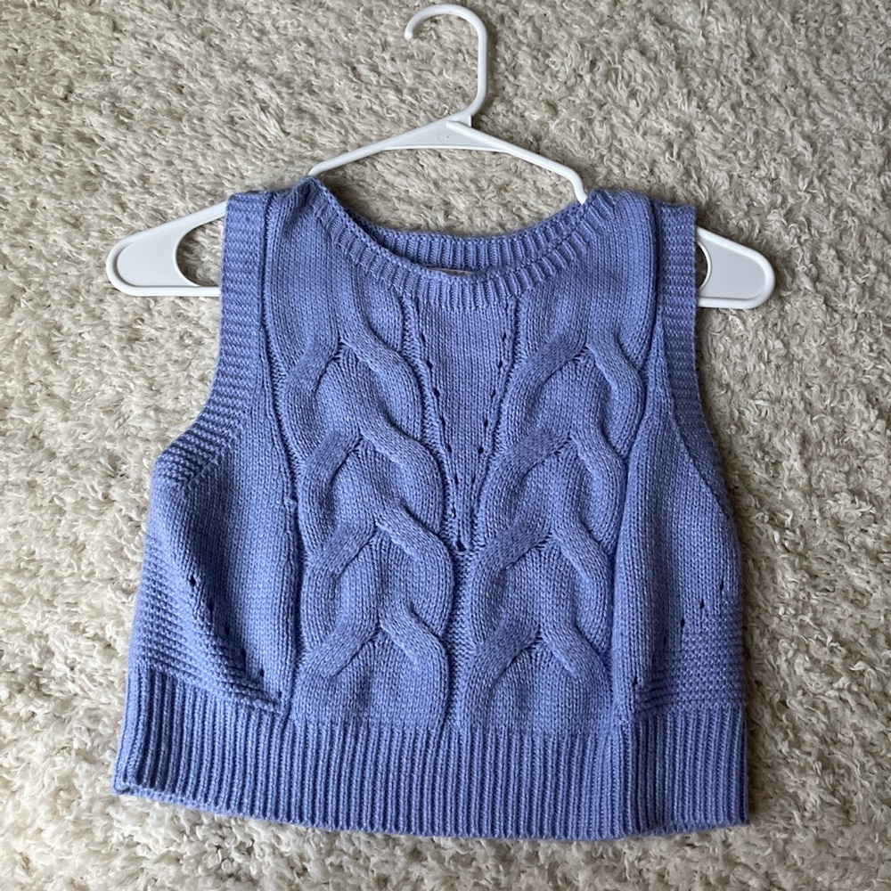 Purple sweater vest